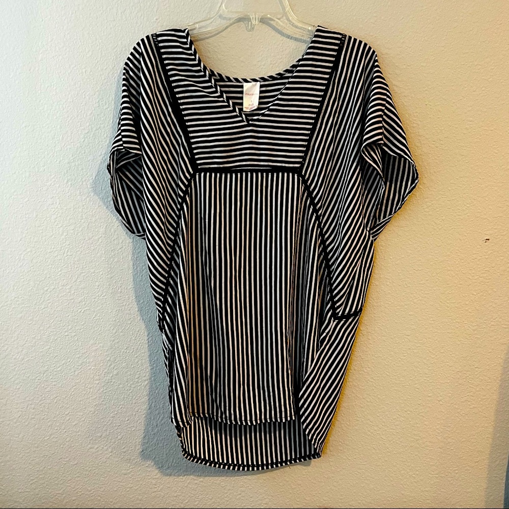 Striped Bathing Suit Cover Up